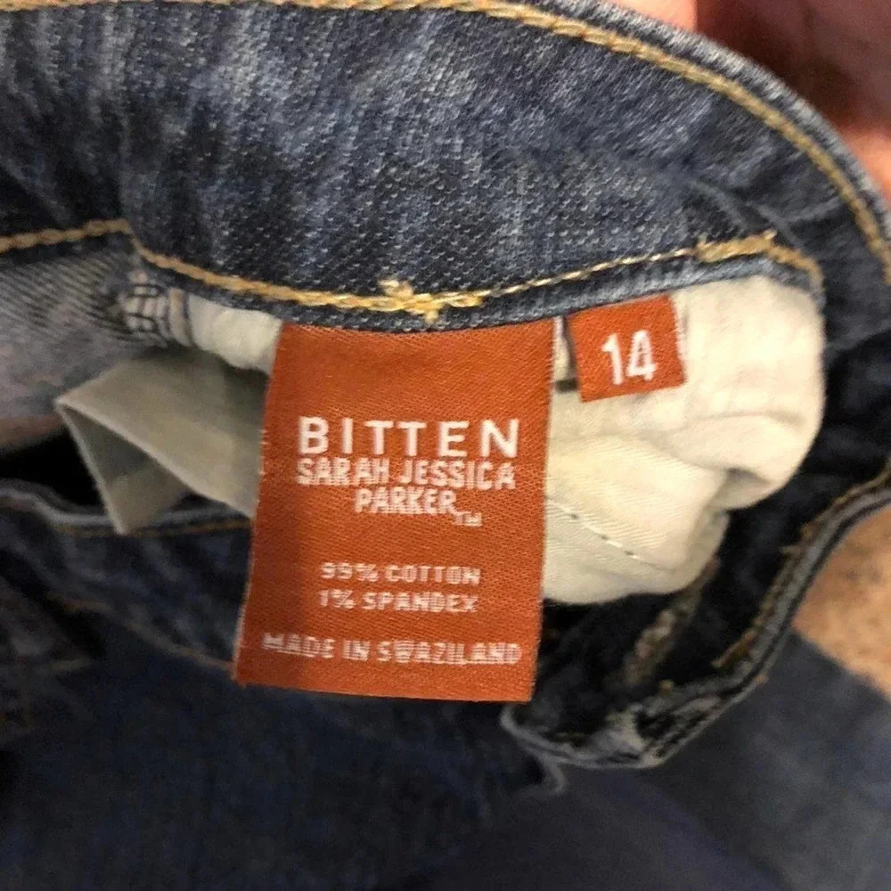 Bitten Sarah Jessica Parker Capris Jeans Size 14 - Picture 4 of 5